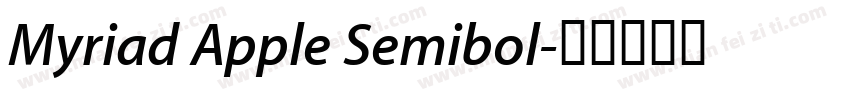 Myriad Apple Semibol字体转换